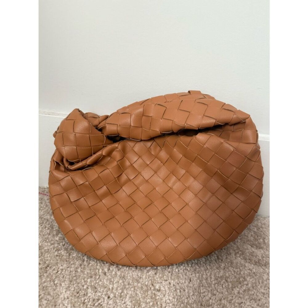 BOTTEGA VENETA Nappa Intrecciato Mini Jodie Caramel